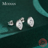 925 Silver Golden CZ Stud Earrings Anniversary Gift