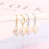 925 Silver Family Tree Pearl Sunflower Stud Earrings