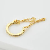 925 Sterling Silver Pavee Cuff Chain Earcuff