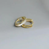 925 Silver Shell Hoop Earrings Women Fine Jewelry Geometric Accessories