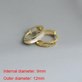925 Silver Shell Hoop Earrings Women Fine Jewelry Geometric Accessories