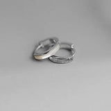 925 Silver Shell Hoop Earrings Women Fine Jewelry Geometric Accessories