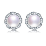 925 Silver Zircon & Pearl Earrings for Women