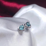 925 Silver Love Tourmaline Earring for Women