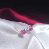 925 Silver Love Tourmaline Earring for Women