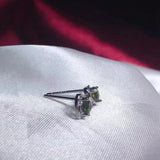 925 Silver Love Tourmaline Earring for Women