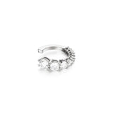 14K Filled Zircon Hoop Earring Cuff for Party Wedding