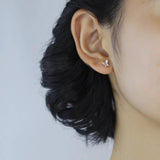 TrustDavis Sterling Silver Butterfly Stud Earrings Wedding Jewelry