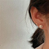 925 Sterling Silver Freshwater Baroque Pearl Stud Earrings