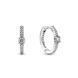 925 Silver Pot Pan Earrings Love Flower Wedding Jewelry
