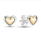 925 Silver Pot Pan Earrings Love Flower Wedding Jewelry