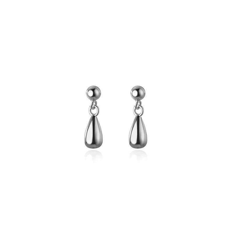 925 Silver Minimalist 18k Plated Drip Earrings