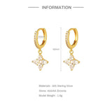 Green Zircon Pendant & Drop Earrings Set 925 Sterling Silver Fine Jewelry
