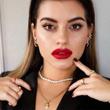 925 Silver Hexagon Hoop Earrings CZ Geometric Huggie