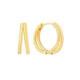 925 Silver Hoop Earrings CZ Bamboo Snake Twist Circle Huggie Earring