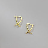925 Silver Hoop Earrings Women Fine Jewelry