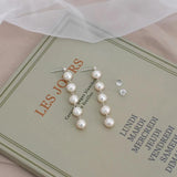 Freshwater Pearl Long Earrings 925 Silver Women Jewelry Gift