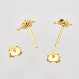 925 Silver Heart Love Zircon Stud Earring Rock Punk Wedding Gift