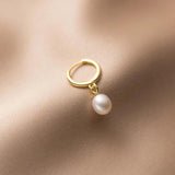 925 Silver Pearl Drop Earrings for Women Wedding Party Fine Jewelry