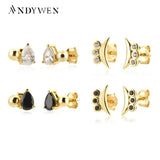 925 Silver Oval Beads Stud Earrings Wedding Jewelry