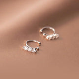 925 Silver Zircon Ear Clip Earrings for Women No Piercing S925 Ear Cuff