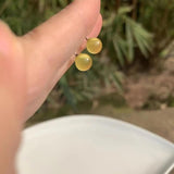 Natural Amber 925 Silver Stud Earrings for Women