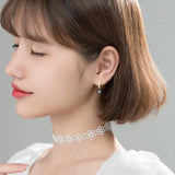 925 Silver Pearl Vintage Drop Earrings Gothic Wedding Jewelry