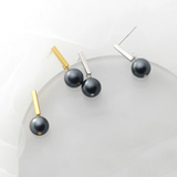 925 Silver Pearl Vintage Drop Earrings Gothic Wedding Jewelry