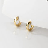 925 Silver Vintage Star Hoop Earrings Women Statement Ear Charm Jewelry