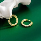 925 Silver Earrings French Style Party Jewelry 14k Plated Accessories