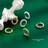 925 Silver Earrings French Style Party Jewelry 14k Plated Accessories