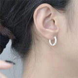 925 Silver Earrings French Style Party Jewelry 14k Plated Accessories