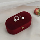 Freshwater Pearl Ear Clips 925 Silver Earrings for Women Gift