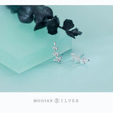 Vintage Plant Leaves Tree of Life Stud Earrings 925 Sterling Silver