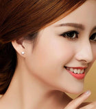 925 Silver Stars & Moon Wedding Stud Earrings Women Jewelry