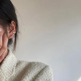 925 Silver Stud Earrings For Women, Double Beans Earings