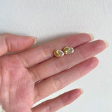 925 Silver Stud Earrings For Women, Double Beans Earings