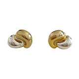 925 Silver Stud Earrings For Women, Double Beans Earings