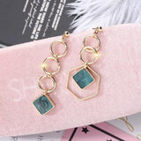 Geometric Rhombus Resin Acrylic Earrings
