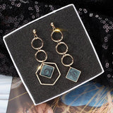 Geometric Rhombus Resin Acrylic Earrings