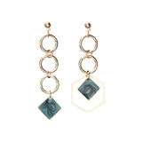 Geometric Rhombus Resin Acrylic Earrings