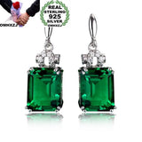 Green Tourmaline Zircon Sterling Silver Stud Earrings