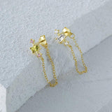 925 Silver Zirconia Stud Earrings For Women Teens
