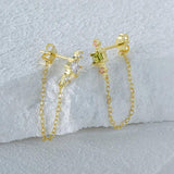 925 Silver Zirconia Stud Earrings For Women Teens
