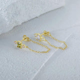 925 Silver Zirconia Stud Earrings For Women Teens