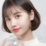 925 Sterling Silver Enamel Mouse Stud Earrings
