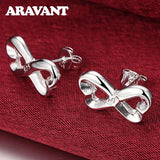 925 Silver Love Heart Small Stud Earring For Women