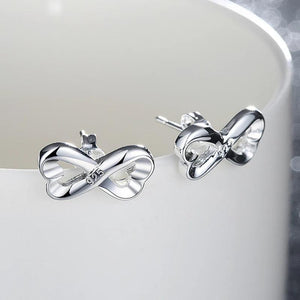 925 Silver Love Heart Small Stud Earring For Women