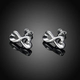 925 Silver Love Heart Small Stud Earring For Women