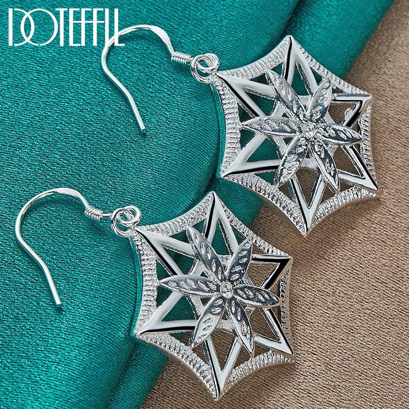 925 Silver Star Drop Earring - Wedding Party Jewelry
